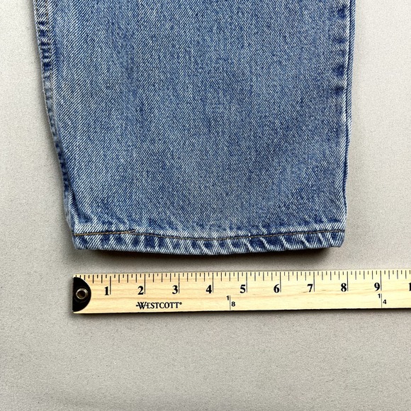 Vintage Levis 550 Jeans Mens 40x30 Blue Denim Relaxed Fit Light Stone Wash 90s - Picture 12 of 14